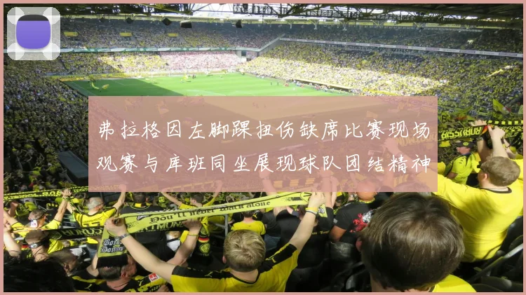 弗拉格因左脚踝扭伤缺席比赛现场观赛与库班同坐展现球队团结精神
